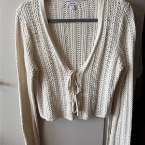 Reitmans Cream Knit Cardigan